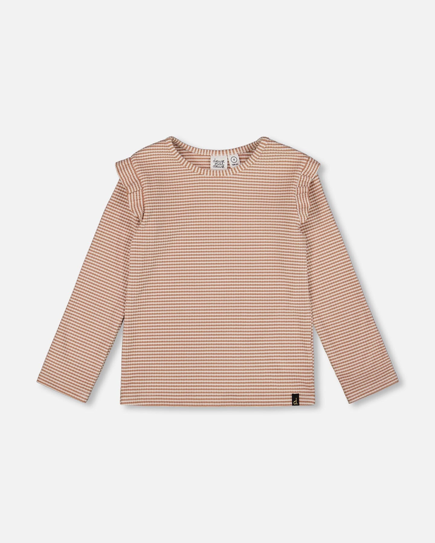 Rib Striped Top Beige And Off-White - H20G72_000