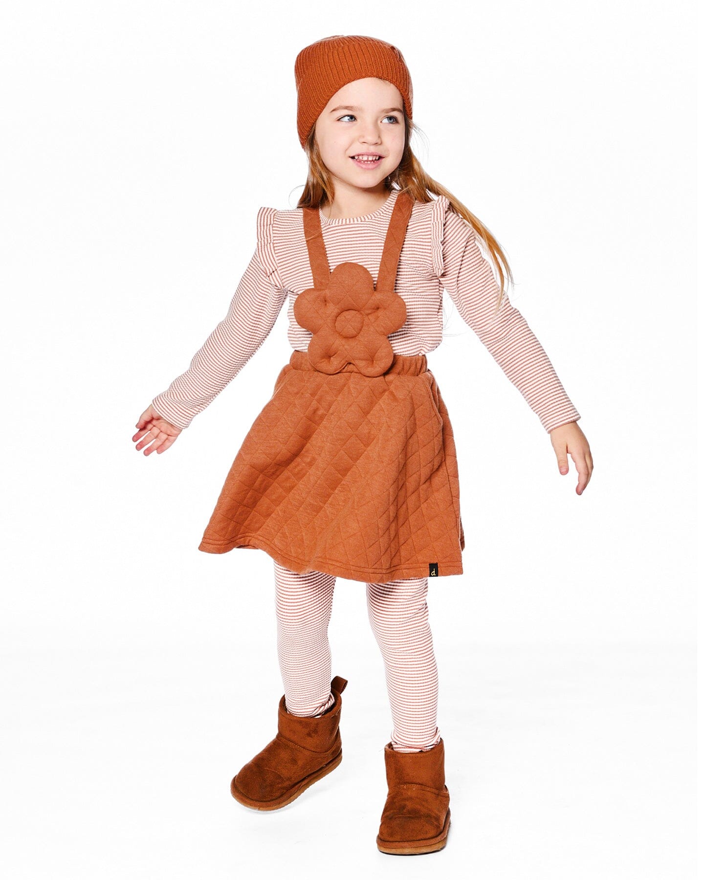 Rib Striped Top Beige And Off-White - H20G72_000