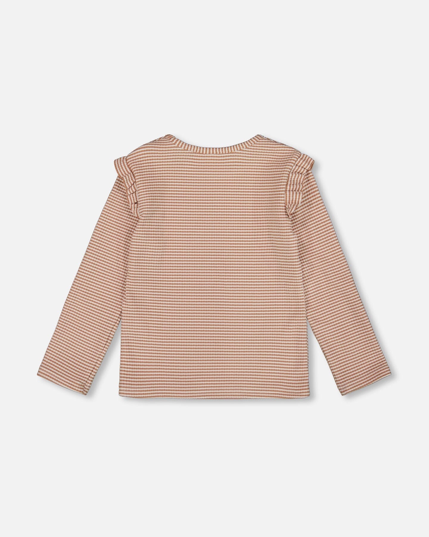 Rib Striped Top Beige And Off-White - H20G72_000