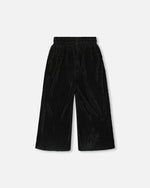 Wide Leg Pleated Pants Black - H20LG20_999
