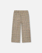 Tweed Flare Pants Beige And Black Pants & Shorts Deux par Deux 