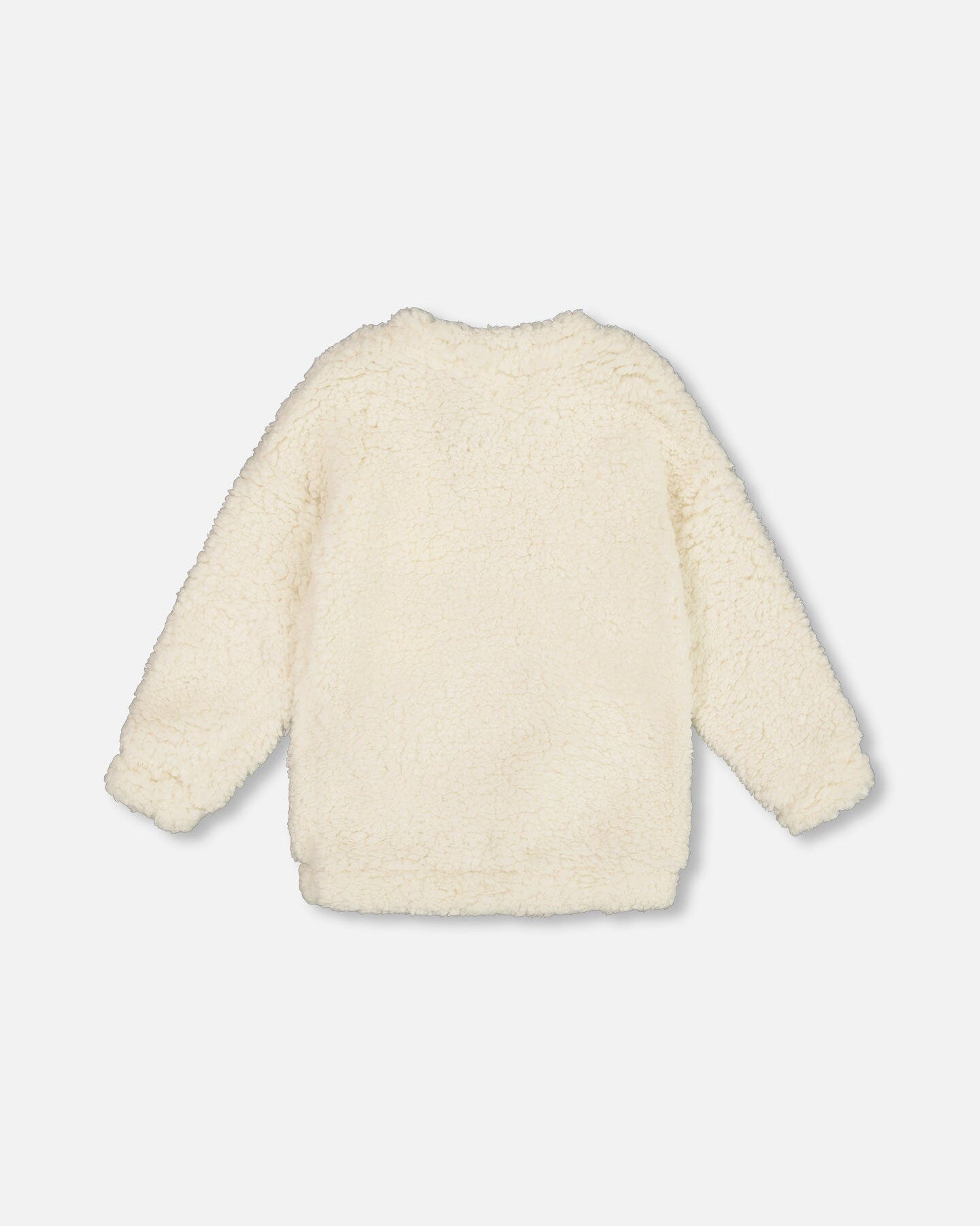 Plush Tunic Off-White With Bear Pocket - H20LG76_101