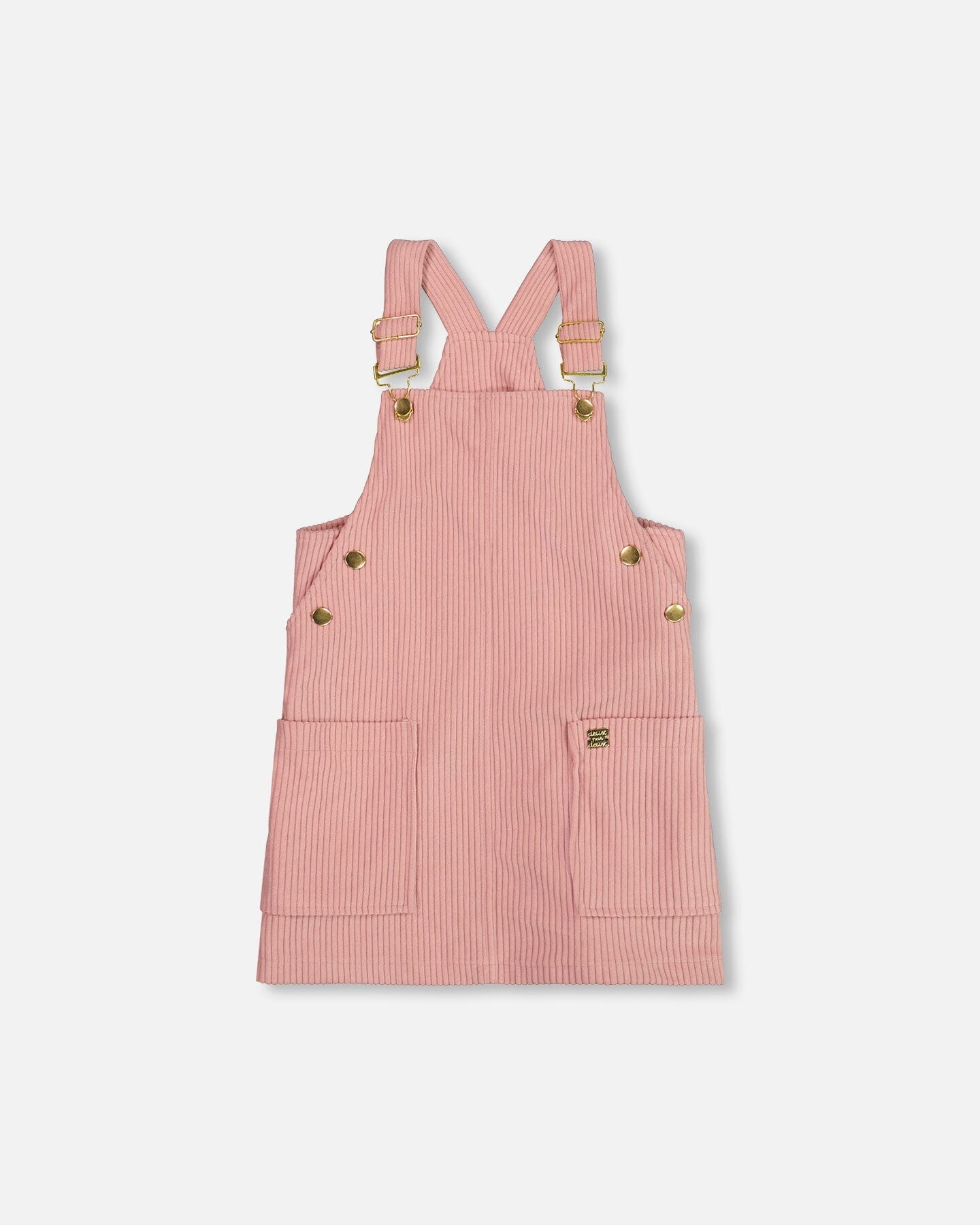 Corduroy Overall Dress Dusty Pink - H20M40_276