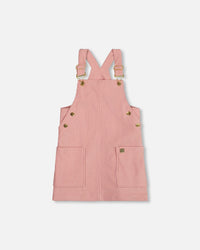 Corduroy Overall Dress Dusty Pink - H20M40_276