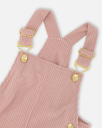 Corduroy Overall Dress Dusty Pink - H20M40_276