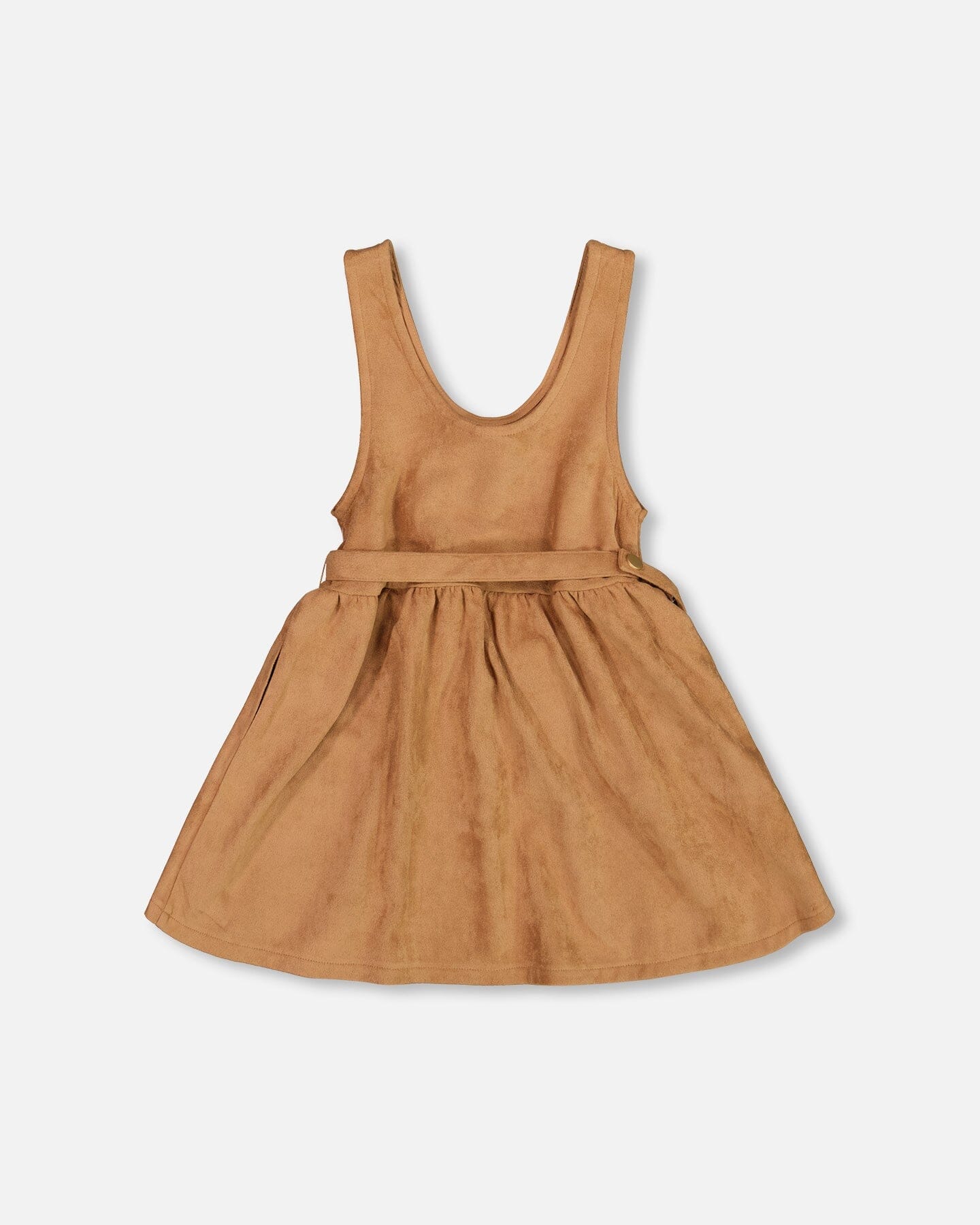 Stretch Suede Effect Jumper Light Pecan Brown With Llama Bag - H20M41_960