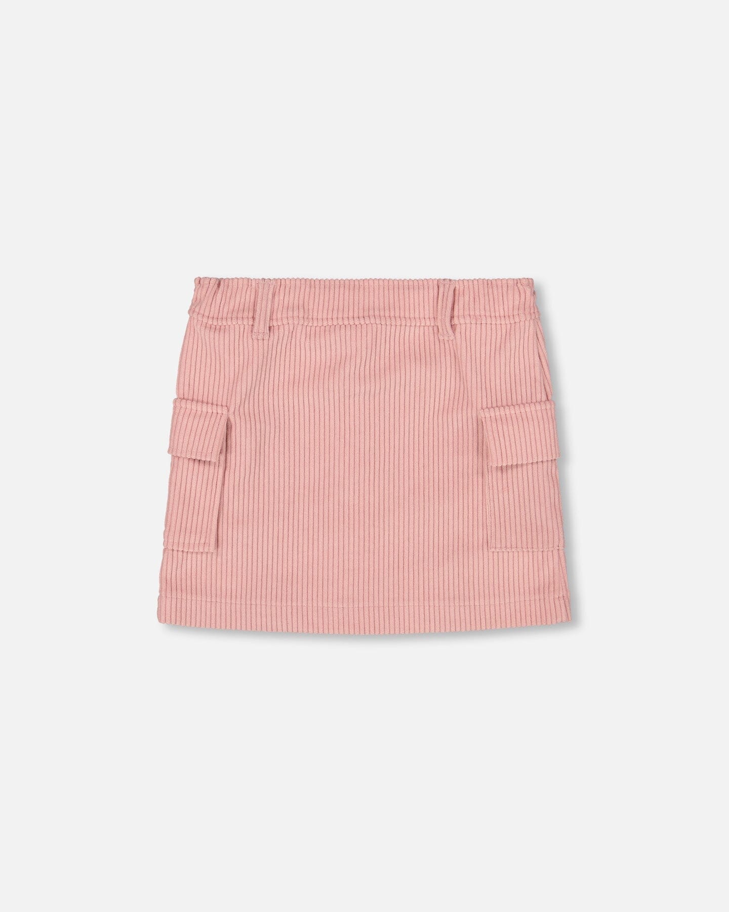 Corduroy Skirt With Cargo Pockets Dusty Pink - Deux par Deux