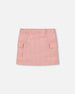 Corduroy Skirt With Cargo Pockets Dusty Pink - H20M80_276