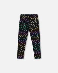 Stretch Jersey Leggings Multicolor Leopard Print - H20N61_082