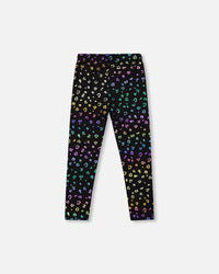 Stretch Jersey Leggings Multicolor Leopard Print - H20N61_082