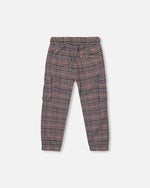 Plaid Cargo Pant Gray And Black - H20OB21_000