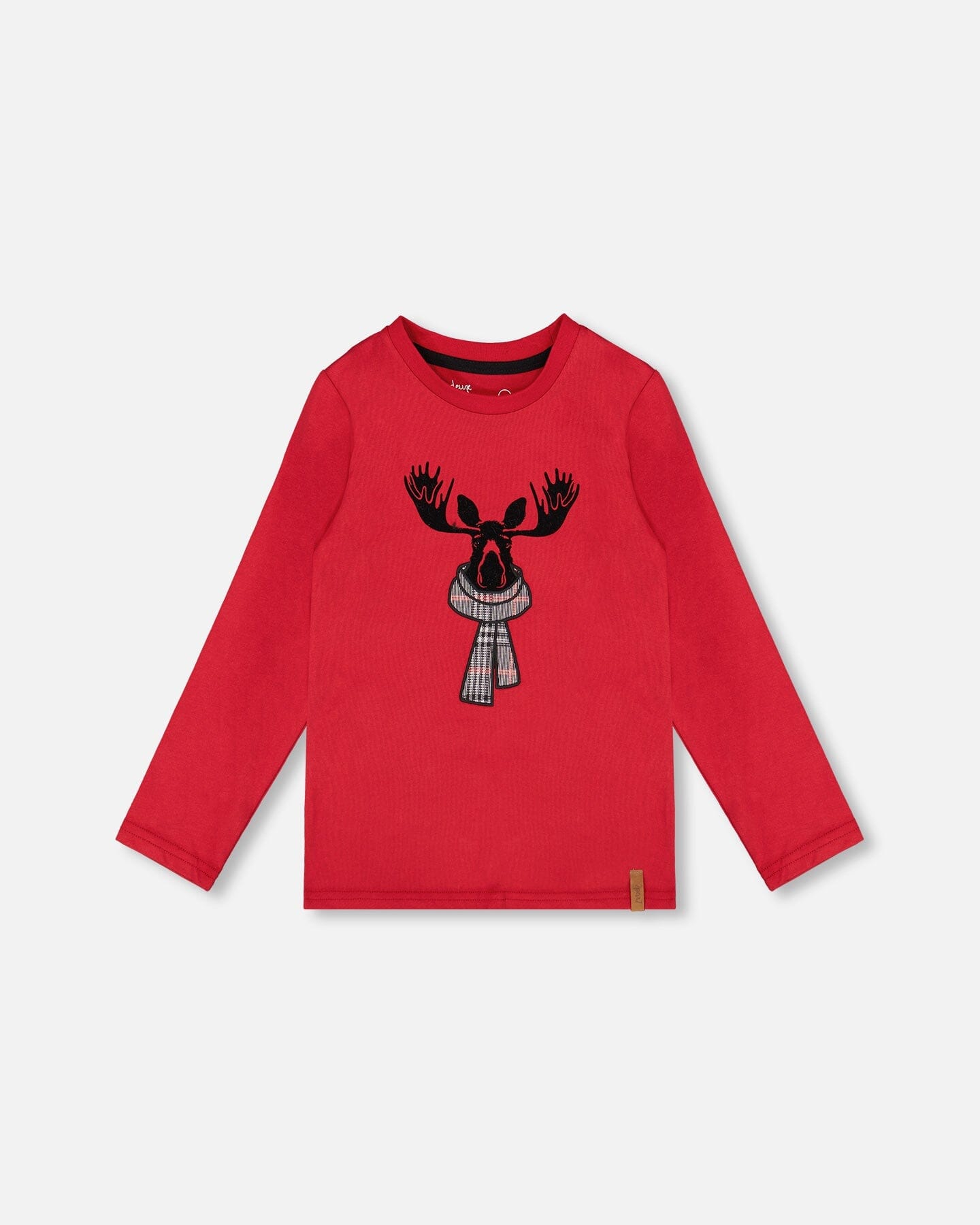 Jersey T-Shirt Cherry Red With Moose - H20OB67_749