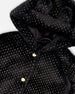 Bear Faux Fur Coat Black With Gold Polka Dots - H20OG51_999