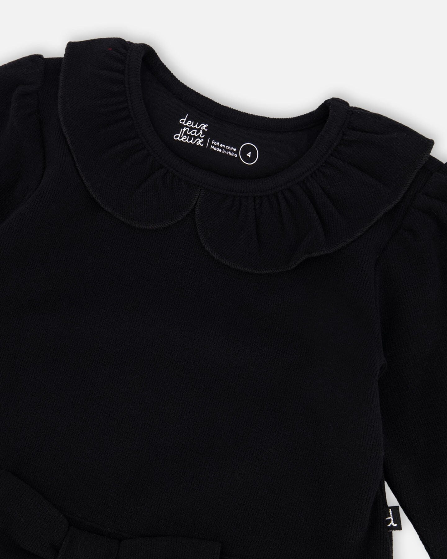 Bi-Material Dress With Glittering Skirt Black - H20OG86_999