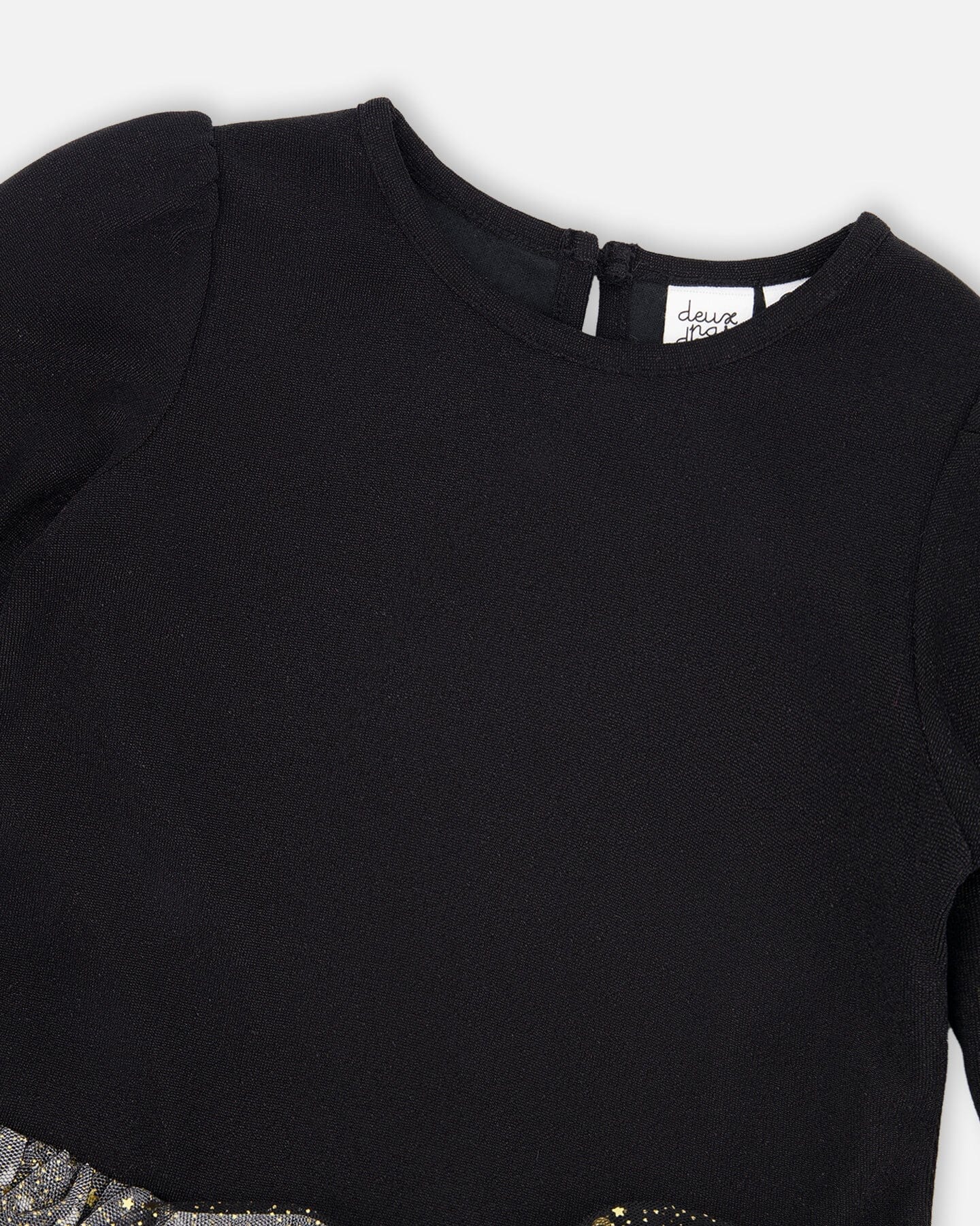 Glittering Mesh Skirt Party Dress Black - H20OG87_999