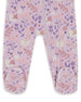 One-Piece Organic Cotton Pajama Lilac Cat Print - H20PA40_008