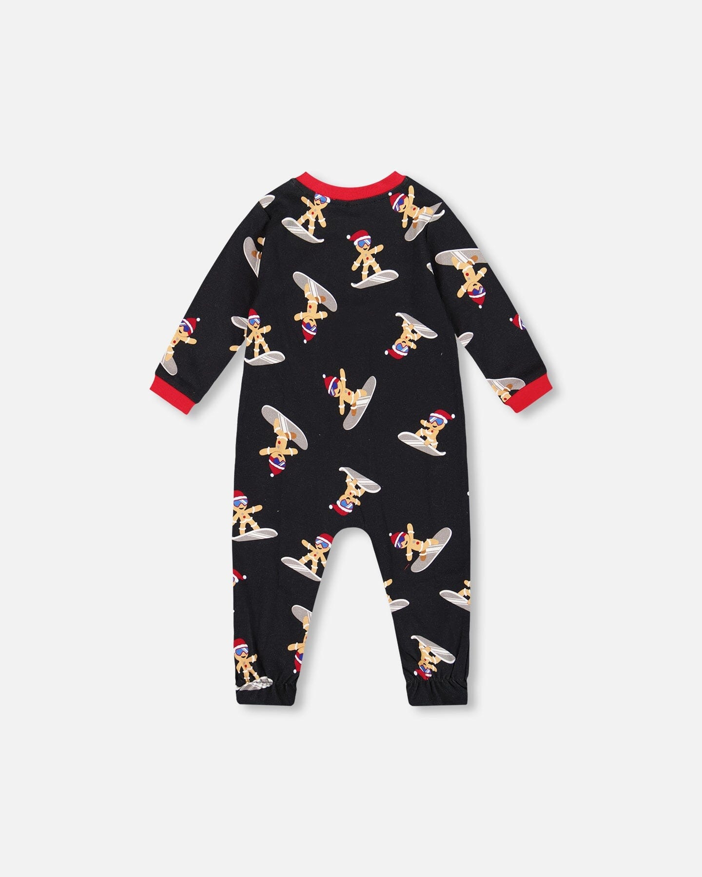 One-Piece Organic Cotton Pajama Black Cookie Print - H20PA40_067