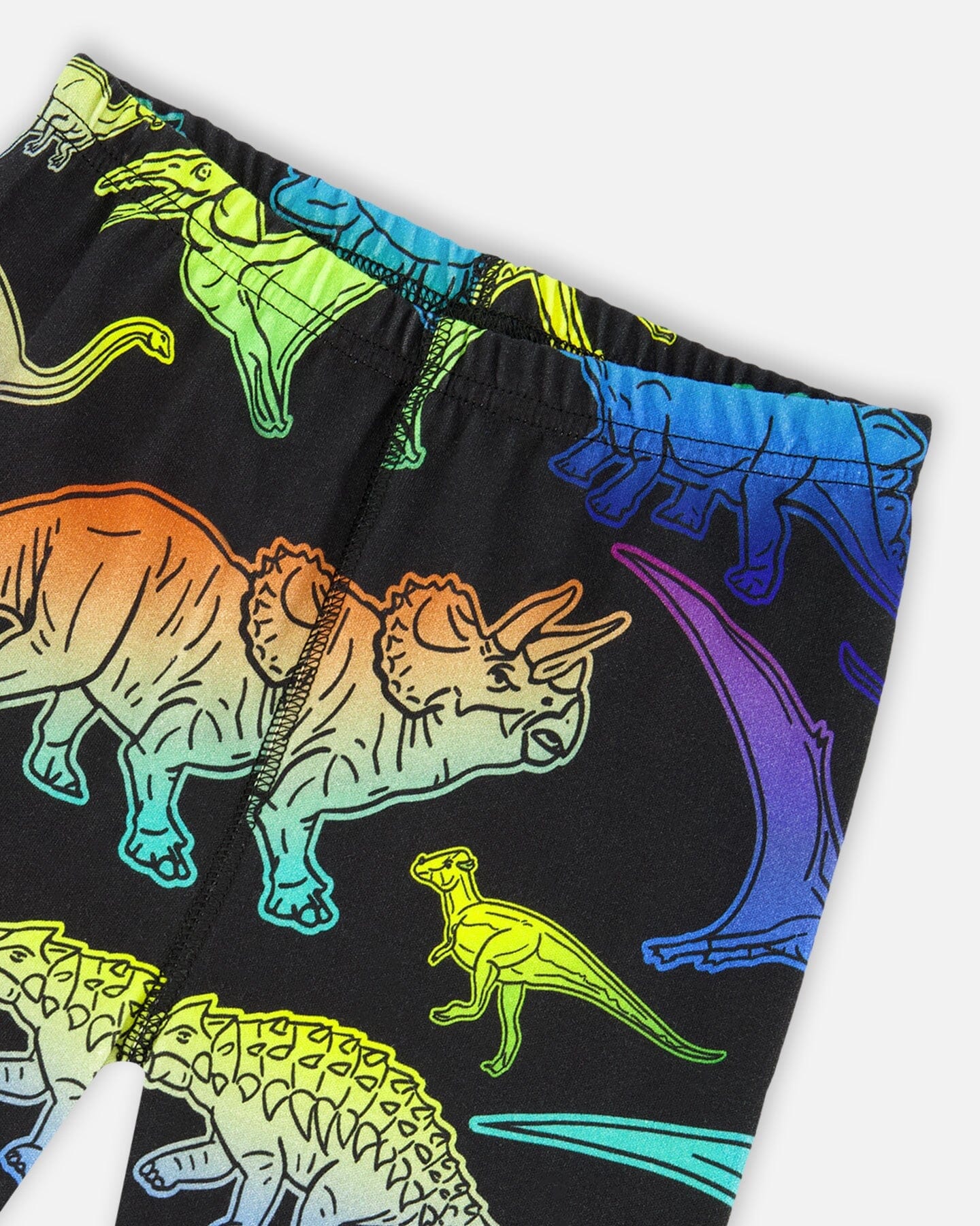 Two-Piece Organic Cotton Pajama Set Black Dinosaur Print - H20PB10_064