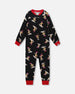 Organic Cotton Interlock One-Piece Pajama Black Cookie Print - H20PB40US_067