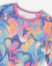 Organic Cotton Two-Piece Pajamas Rainbow Heart Print - H20PG10US_017