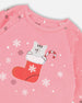 Organic Cotton Two-Piece Pajamas Pink Cat Print - H20PG10US_040