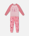 Organic Cotton Two-Piece Pajamas Pink Forest - H20PG10US_069