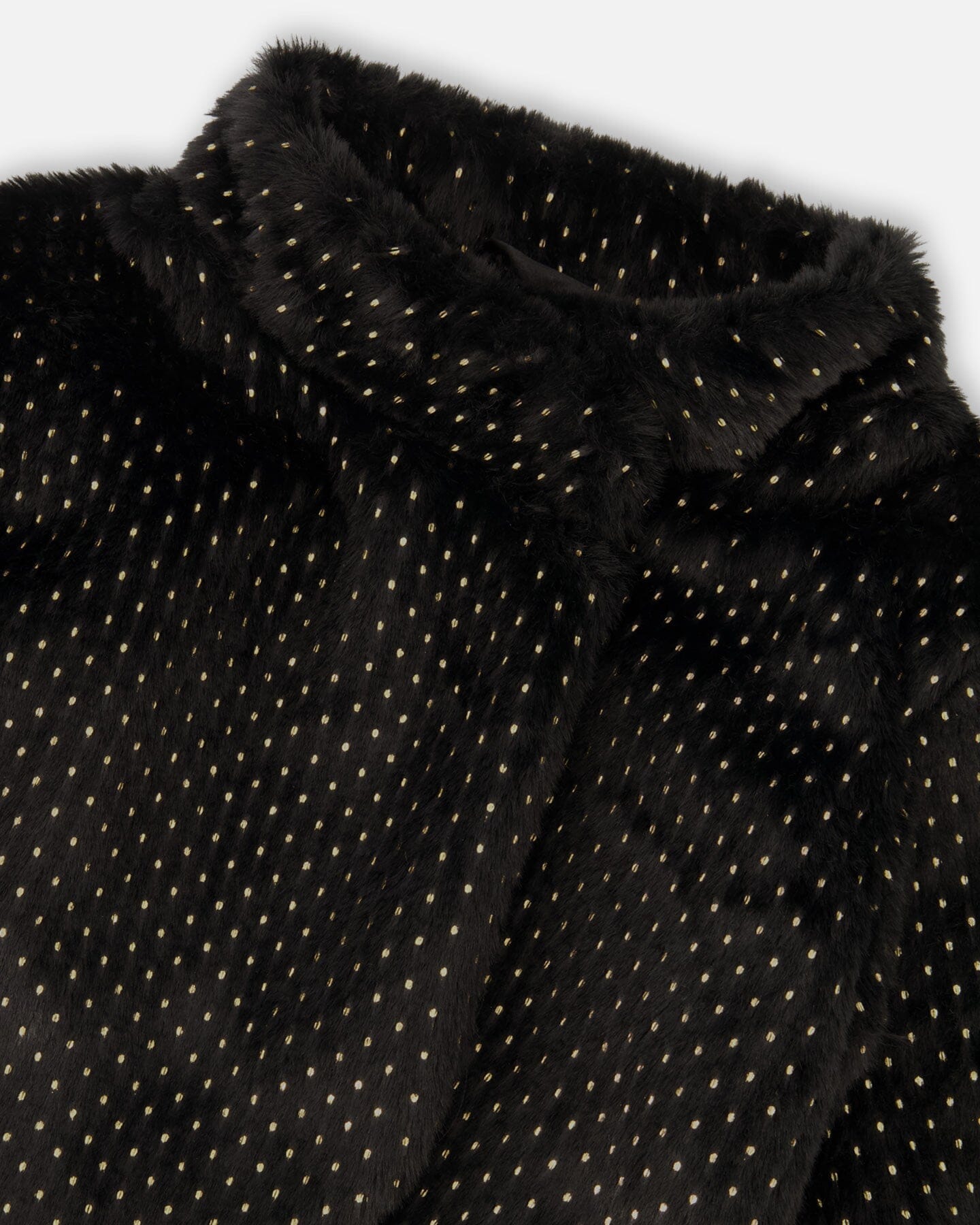 Fake Fur Short Jacket Black - H20Q50_999