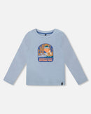 Organic Cotton Long Sleeve T-Shirt Light Blue - H20S65_972