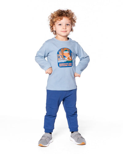 Organic Cotton Long Sleeve T-Shirt Light Blue - H20S65_972