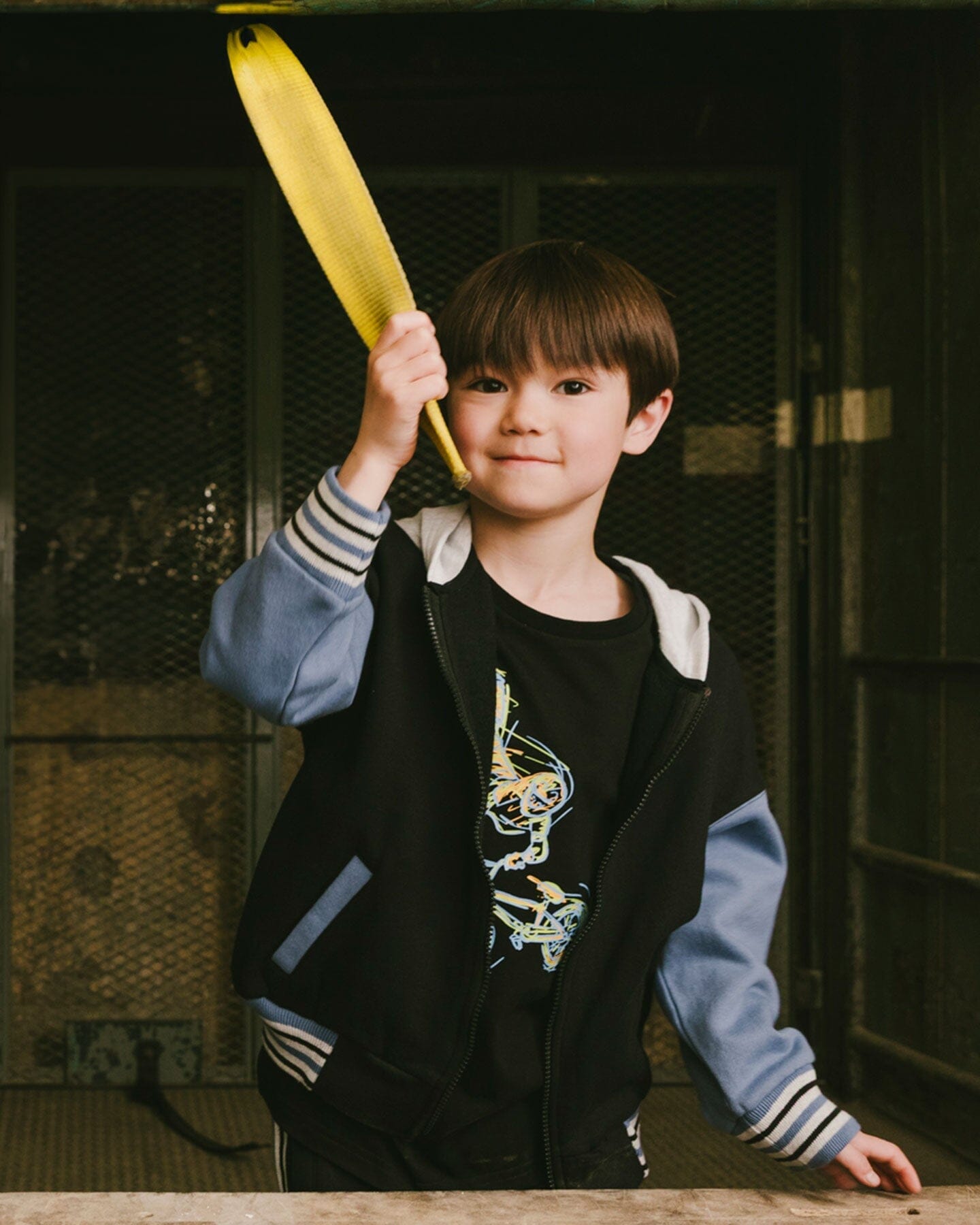 Full Zip Hooded Fleece Jacket Black - H20U30_999