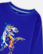 Long Sleeve Jersey Tee Blue - H20U69_470