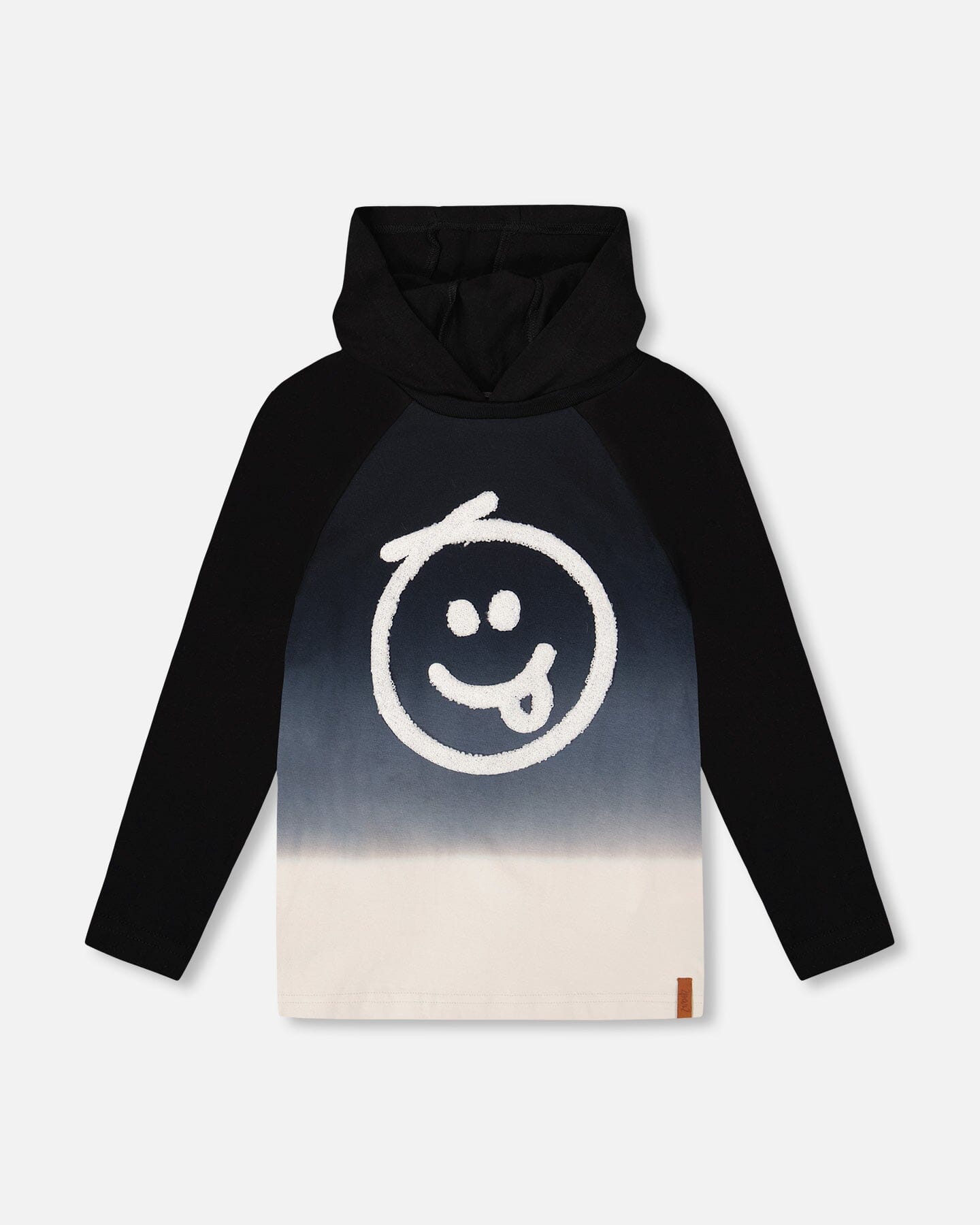 Organic Cotton Jersey Hooded Raglan Sleeve Tee Black - H20U75_999