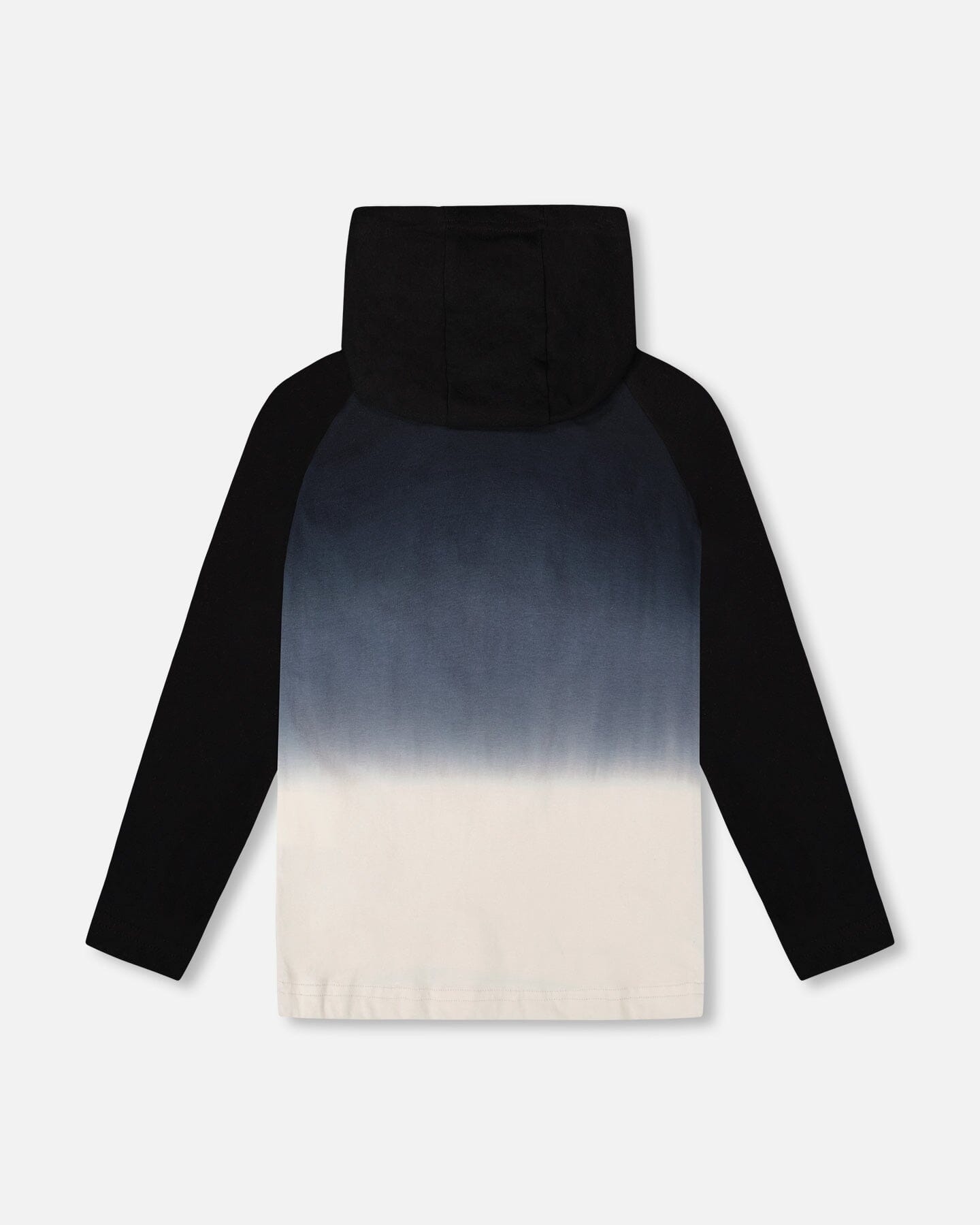 Organic Cotton Jersey Hooded Raglan Sleeve Tee Black - H20U75_999