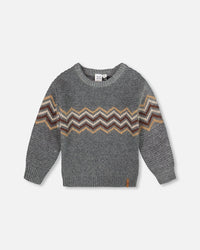 Knit Sweater Dark Heather Gray - H20UT76_196