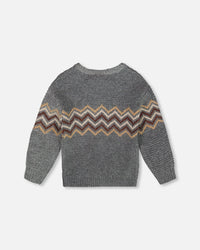 Knit Sweater Dark Heather Gray - H20UT76_196