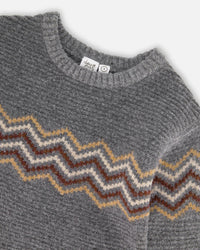 Knit Sweater Dark Heather Gray - H20UT76_196