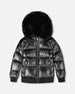 Black Quilted Bomber-Style Winter Coat - H20W56_999