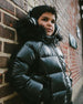 Black Quilted Bomber-Style Winter Coat - H20W56_999