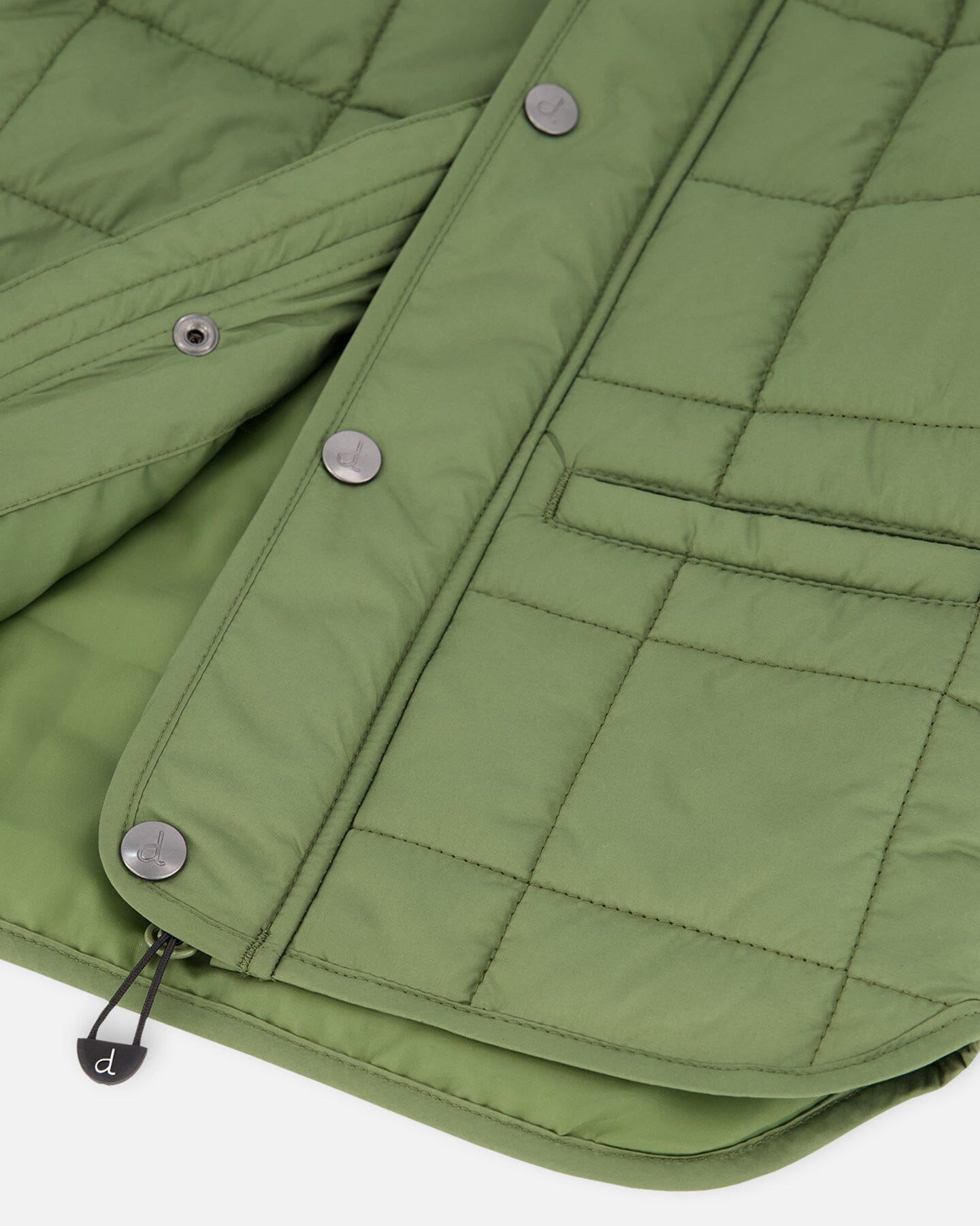 Quilted Mid-Season Jacket Khaki - H20W61_309