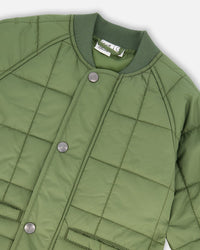 Quilted Mid-Season Jacket Khaki - H20W61_309