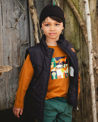 Quilted Mid-Season Sleeveless Vest Black - H20W63_999