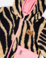 Reversible Mid-Season Sherpa Jacket Zebra - H20W65_680