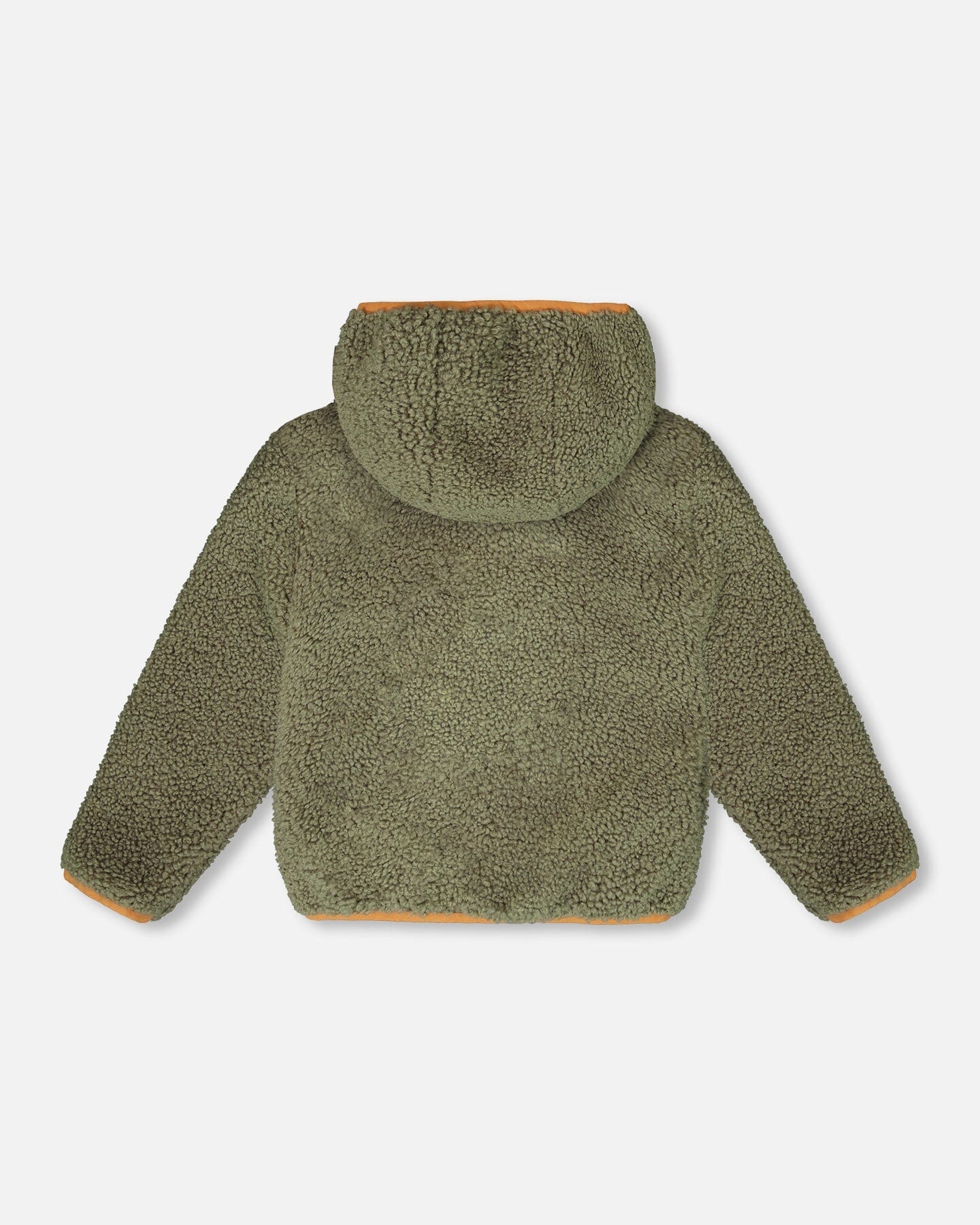 Reversible Mid-Season Sherpa Jacket Khaki Deux par Deux