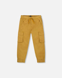 Twill Jogger Cargo Pants Ochre - H20YB20_241