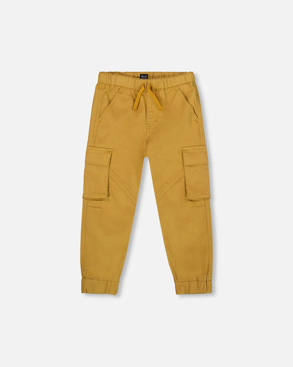Twill Jogger Cargo Pants Ochre - H20YB20_241