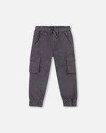 Twill Jogger Cargo Pants Dark Gray - H20YB20_456