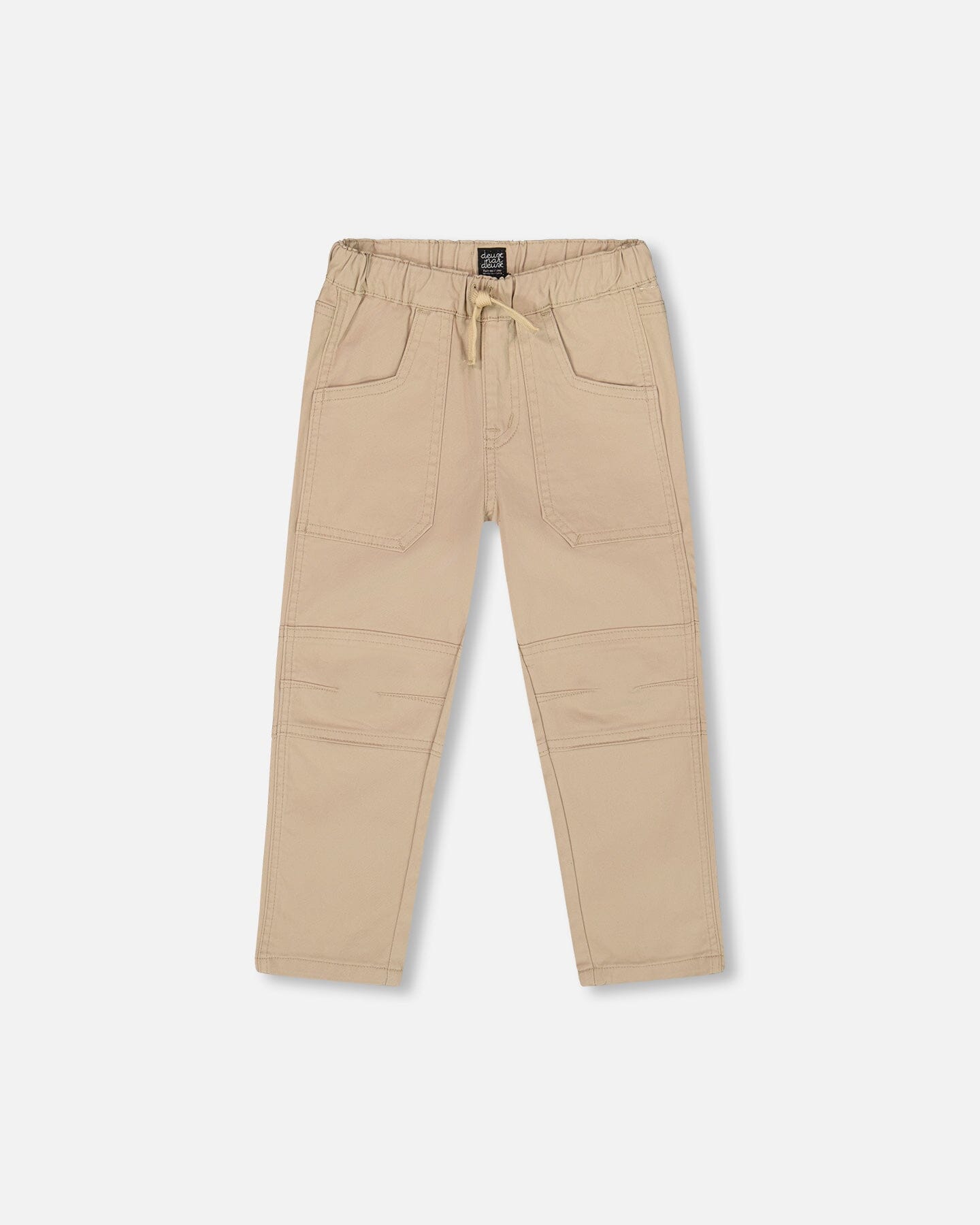 Twill Jogger Pants With Patch Pockets In Beige - H20YB21_116