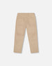 Twill Jogger Pants With Patch Pockets In Beige - H20YB21_116