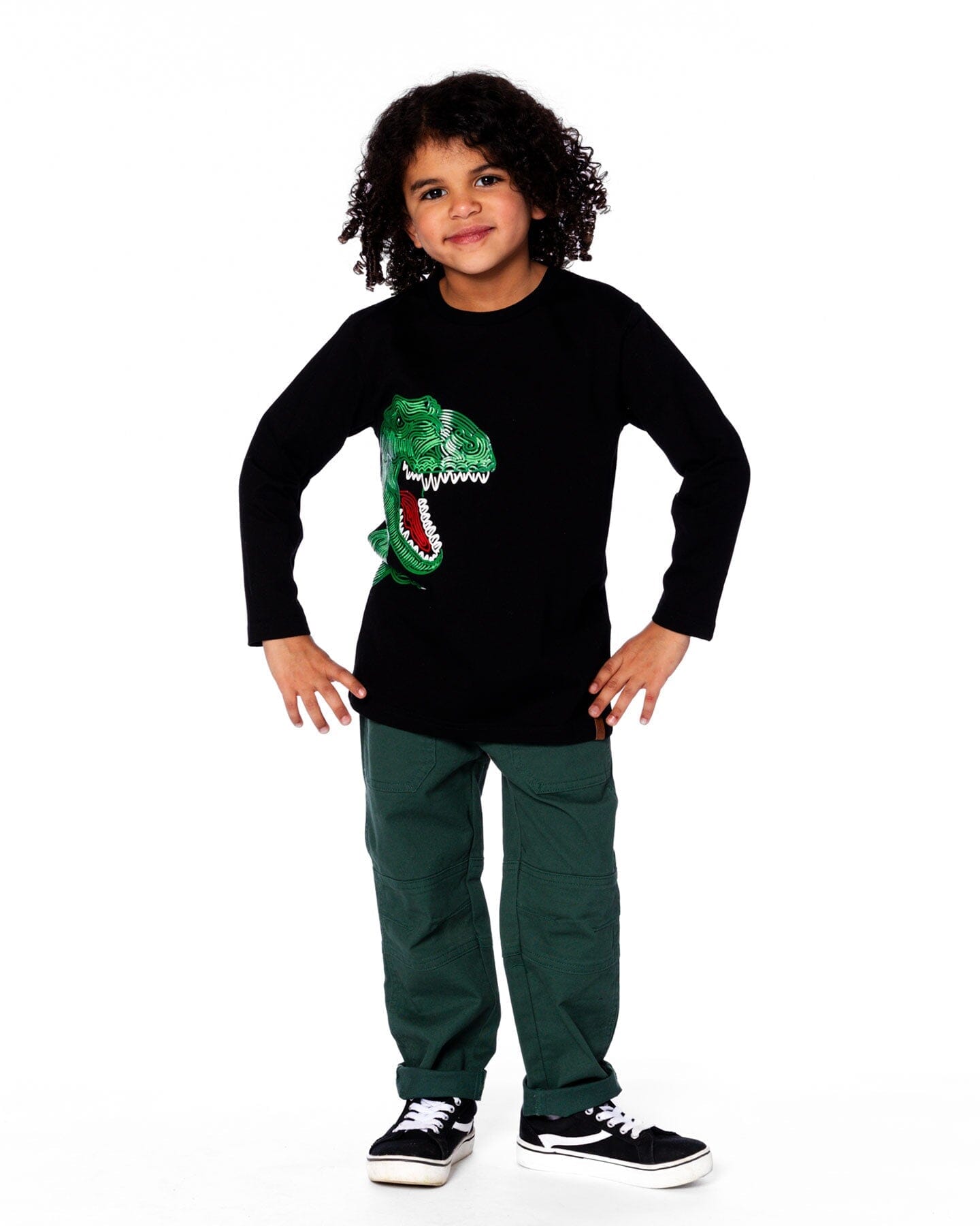 Twill Jogger Pants With Patch Pockets Forest Green - H20YB21_308