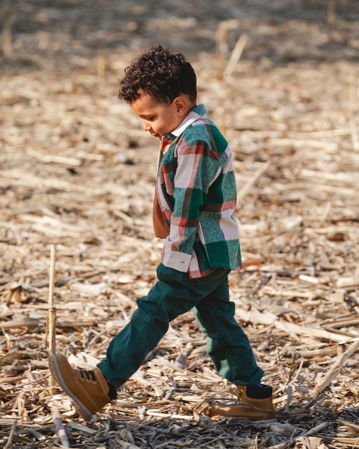 Twill Jogger Pants With Patch Pockets Forest Green - H20YB21_308